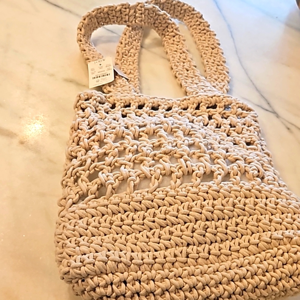 J CREW CROCHET OVER THE SHOULDER BAG